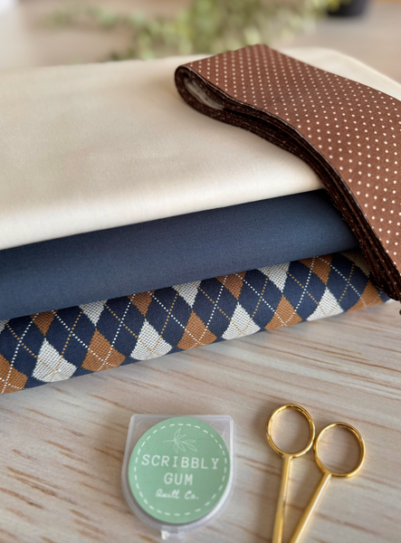 Double Irish Chain Quilt Kit with Backing - Large Throw Size