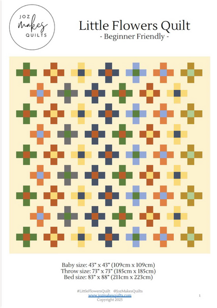 Little Flower Quilt Kit - Throw Size