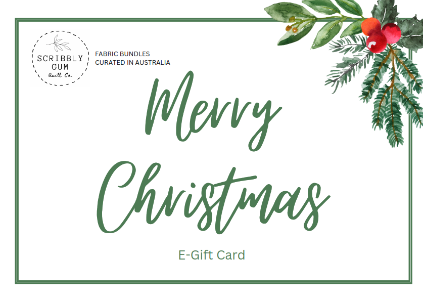 Scribbly Gum Quilt Co Christmas e-gift Card