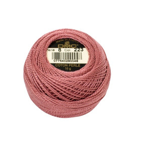 DMC Perle 8 thread- 223 Light Shell Pink