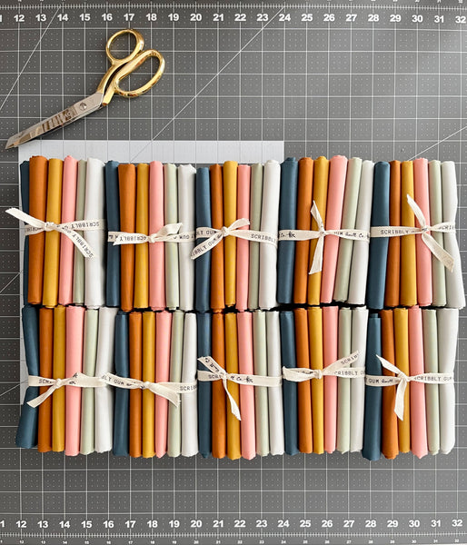 Curated fat quarter bundle 'Just the Bundle Please’ -  6 Fat Quarters of Art Gallery Fabrics Solids