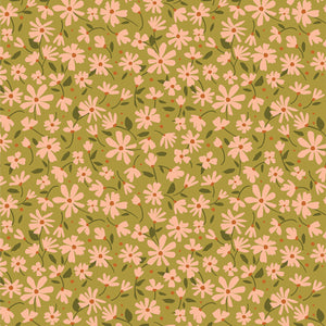Gloria by Art Gallery Fabrics - Nostalgia Meadow Moss (sold in 25cm  (10") increments)