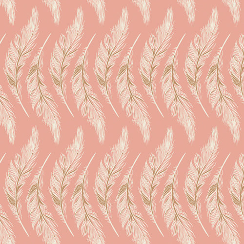 Homebody by Art Gallery Fabrics-  Presently Plumes Rose (sold in 25cm  (10") increments)