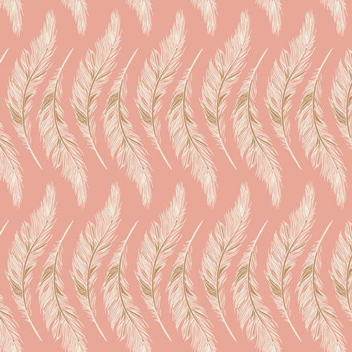 Homebody by Art Gallery Fabrics-  Presently Plumes Rose (sold in 25cm  (10") increments)