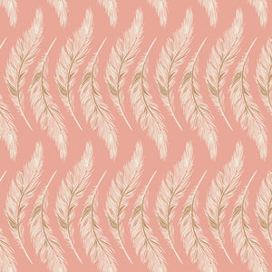 Homebody by Art Gallery Fabrics-  Presently Plumes Rose (sold in 25cm  (10") increments)
