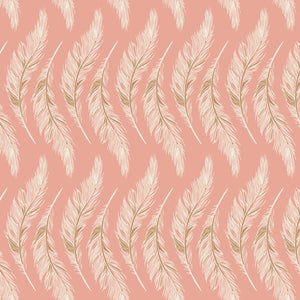 Homebody by Art Gallery Fabrics-  Presently Plumes Rose (sold in 25cm  (10") increments)