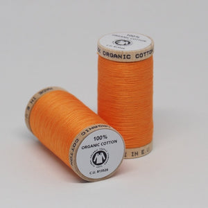 Cotton thread - (Tangerine) 300 yards / 275 metres (wooden spool)