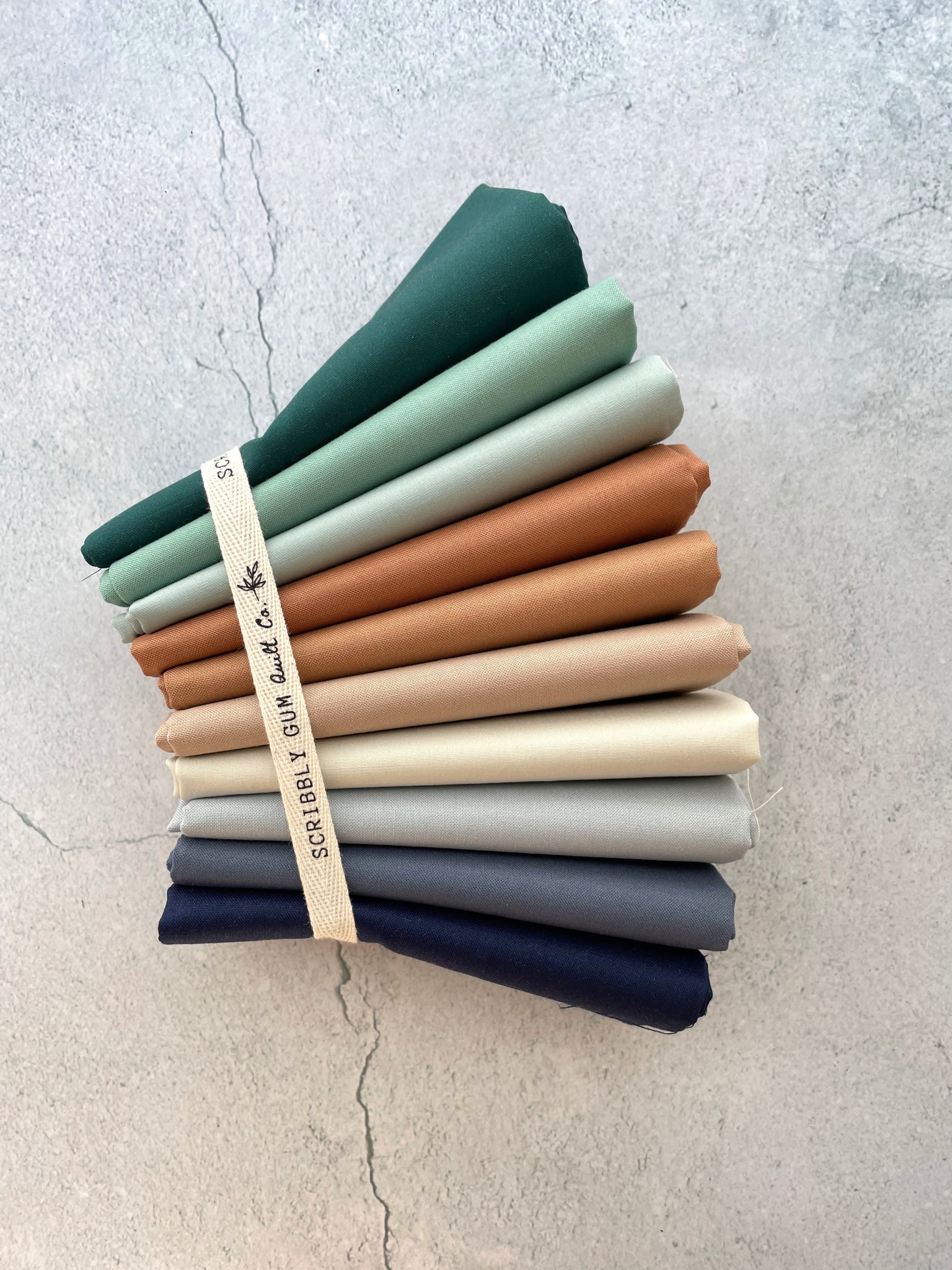 Curated Fat Quarter Bundle- 'Bryant Park Library' (10) Fat Quarters (Kona, Bella, Pure Solids and Devonstone solids)