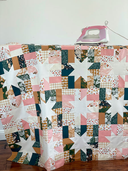 Modernly Morgan 'Little Lights Quilt' fabric bundle kit - rectangle throw size
