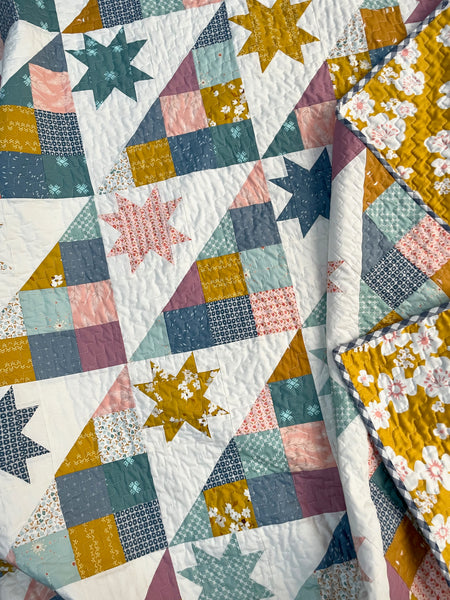 Modernly Morgan 'Hodgepodge Quilt' fabric bundle kit - square throw size