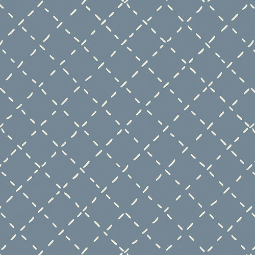 Little Clementine by Art Gallery Fabrics- Coziness Cardigan Blue (sold in 25cm  (10") increments)