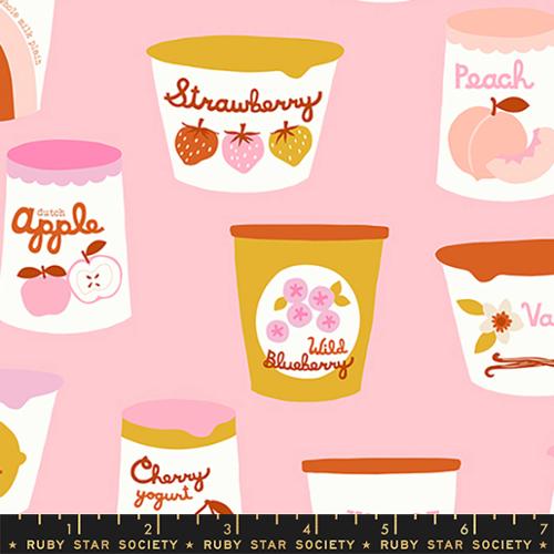 Strawberry and Friends by Ruby Star Society - Yoghurt Novelty Food Fruit Kitchen Cotton Candy(sold in 25cm  (10") increments)
