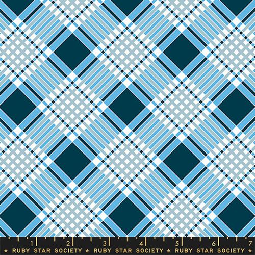 Strawberry and Friends by Ruby Star Society - Plaid Geometric Check Tartan Altitude (sold in 25cm  (10") increments)