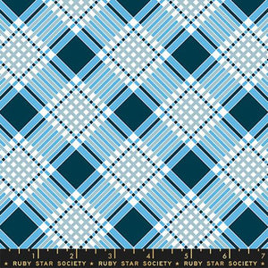 Strawberry and Friends by Ruby Star Society - Plaid Geometric Check Tartan Altitude (sold in 25cm  (10") increments)