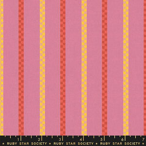 Warp and Weft Honey by Ruby Star Society - Matinee Woven Stripe Daisy (sold in 25cm  (10") increments)