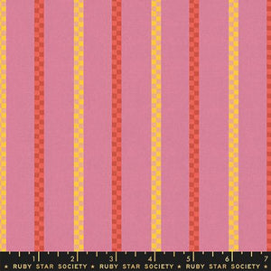 Warp and Weft Honey by Ruby Star Society - Matinee Woven Stripe Daisy (sold in 25cm  (10") increments)