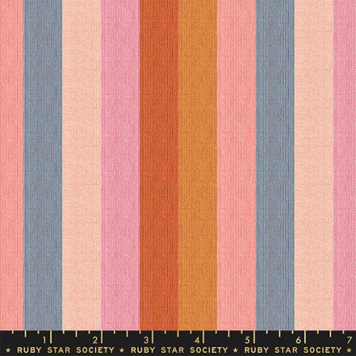 Warp and Weft Honey by Ruby Star Society - Boardwalk Woven Stripe Saddle (sold in 25cm  (10") increments)