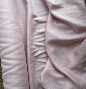 100% Linen Medium Weight - Petal Pink (sold in 50cm (20") increments)