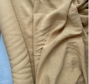 100% Linen Light Weight - Butter (sold in 50cm (20") increments)