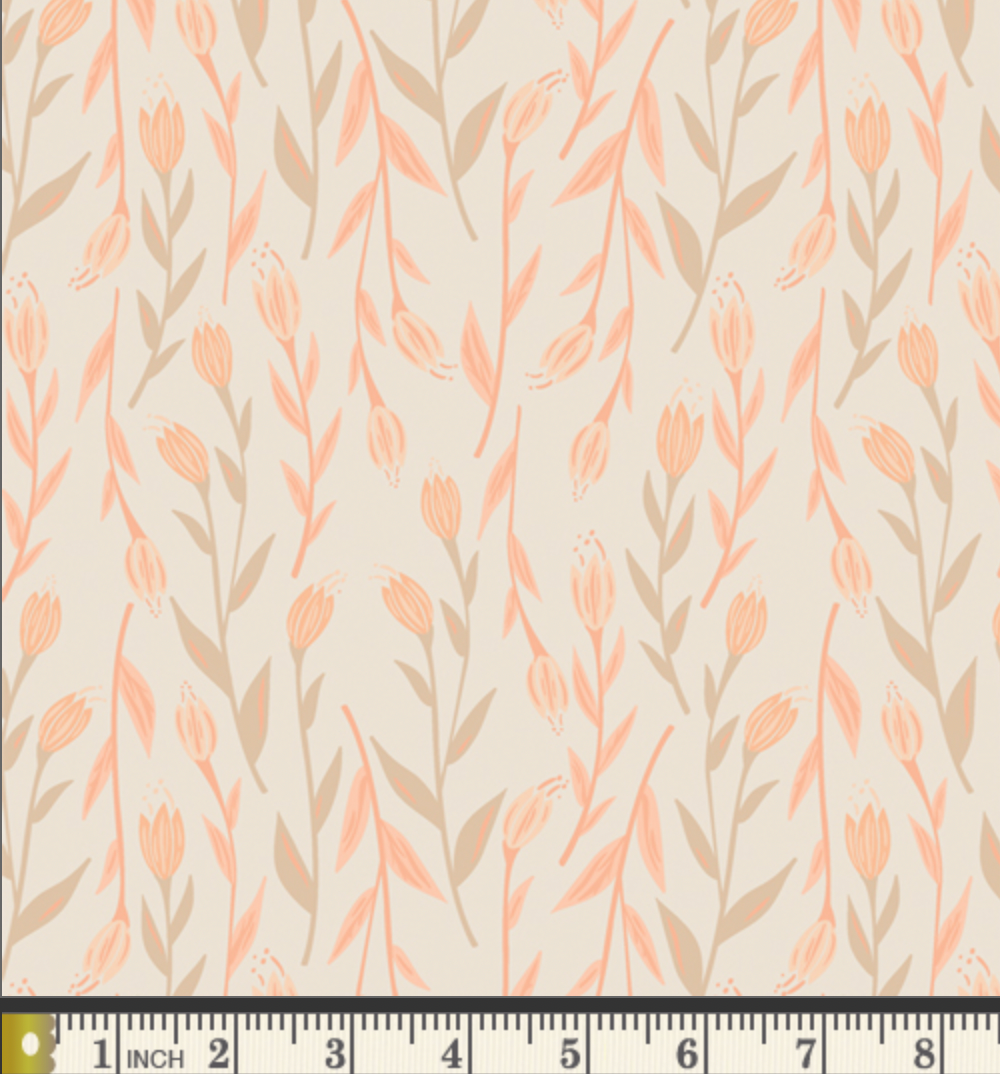 Nectarine Fusion by Art Gallery Fabrics - Whispers Inbloom (sold in 25cm  (10") increments)