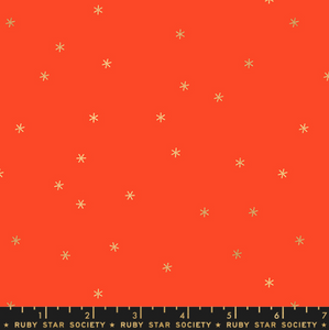 Ruby Star Society Basics - Spark - Metallic Roadster Red (sold in 25cm (10") increments)