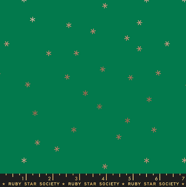 Star Society Basics - Spark - Metallic Evergreen (sold in 25cm (10") increments)