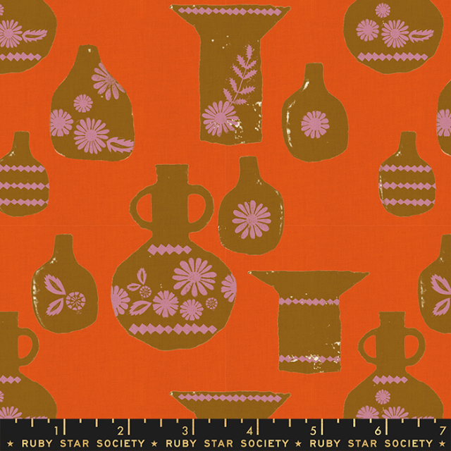 Vessel by Ruby Star Society - Warm Red (sold in 25cm  (10") increments)