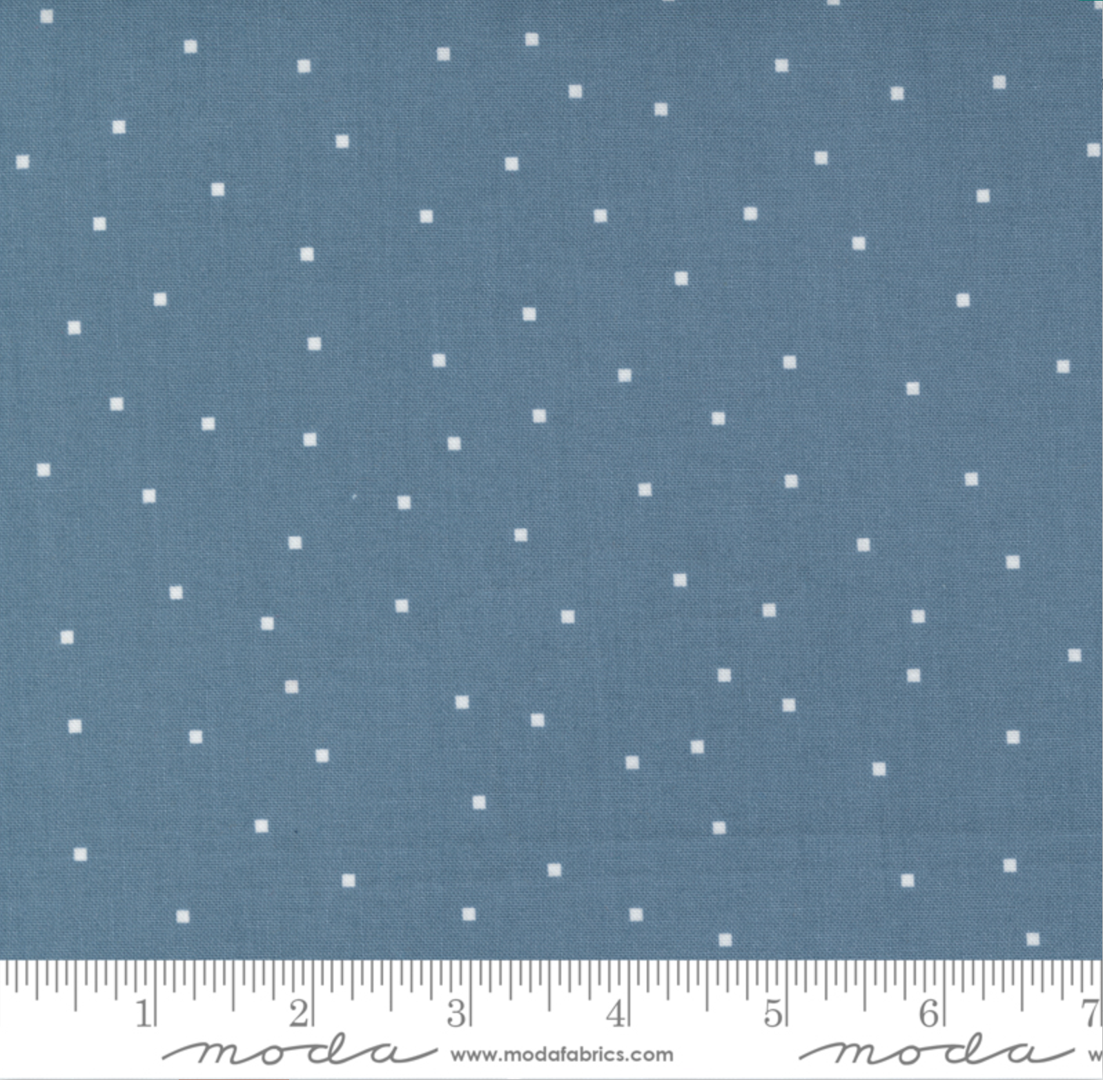 Meander by Aneela Hoey for Moda - Tiny Square Dot Indigo (sold in 25cm  (10") increments)