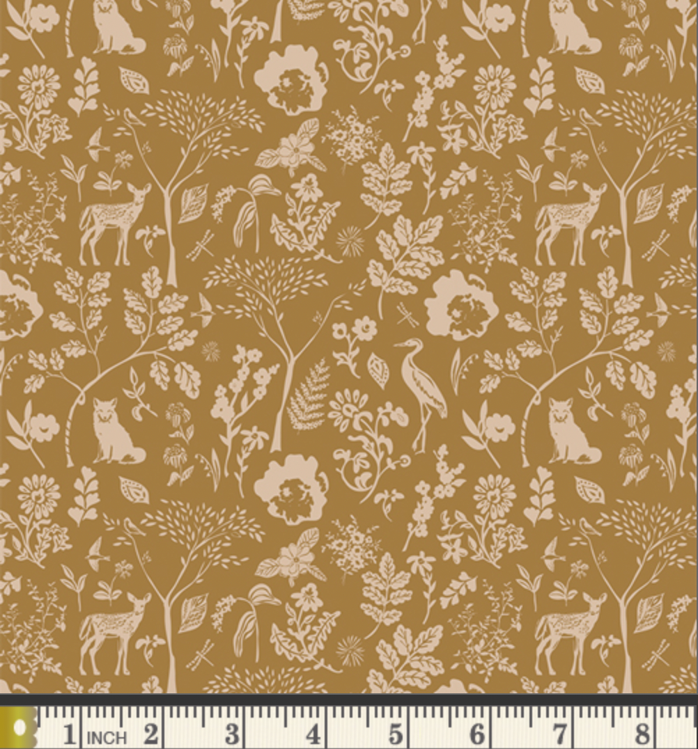 Willow by Sharon Holland for Art Gallery Fabrics - Flora & Fauna Treasured (sold in 25cm  (10") increments)