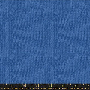 Warp and Weft Honey by Ruby Star Society - Workshop Twill in Blue Ribbon