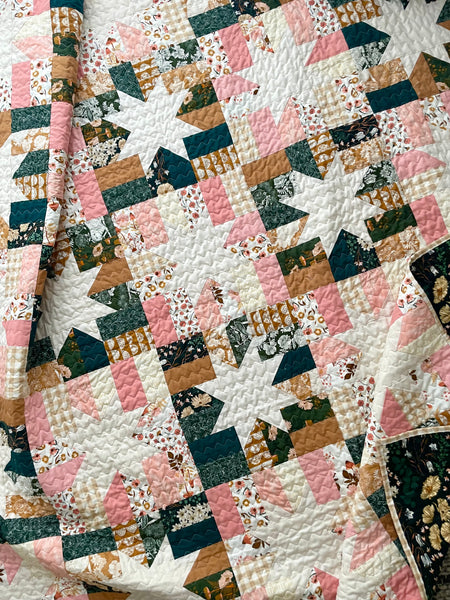 Modernly Morgan 'Little Lights Quilt' fabric bundle kit - rectangle throw size