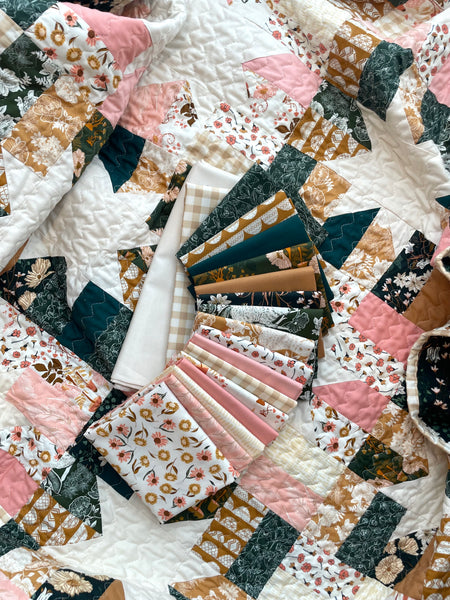 Modernly Morgan 'Little Lights Quilt' fabric bundle kit - rectangle throw size