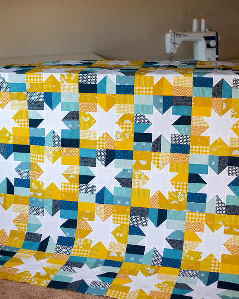 Modernly Morgan 'Little Lights Quilt' fabric bundle kit - rectangle throw size