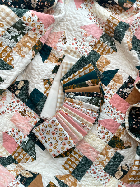 Modernly Morgan 'Little Lights Quilt' fabric bundle kit - rectangle throw size