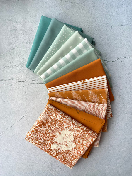 Lo and Behold Stitchery's  ‘Nightingale Quilt’ Magnolia edition fabric bundle kit - small throw size