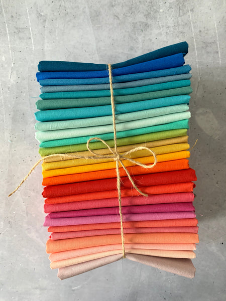 Curated Fat Quarter Bundle- 'Rainbow huge bundle' 26 Fat Quarters (100% cotton)