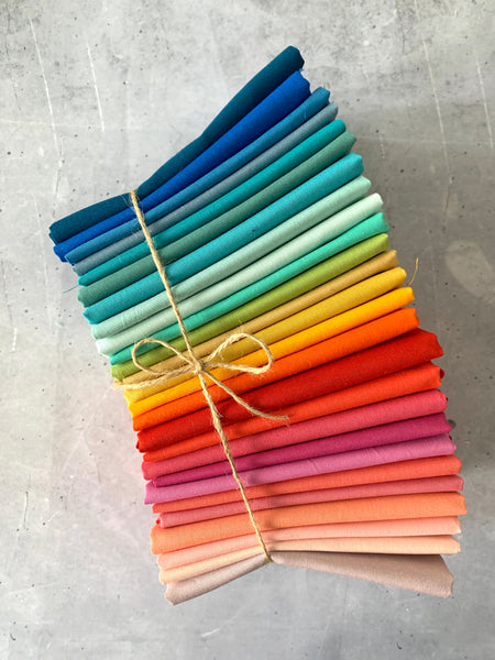 Curated Fat Quarter Bundle- 'Rainbow huge bundle' 26 Fat Quarters (100% cotton)