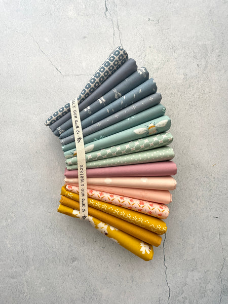 Curated fat quarter bundle "Cassandra of Tulum"- 16 Fat Quarters (Art Gallery Fabrics)