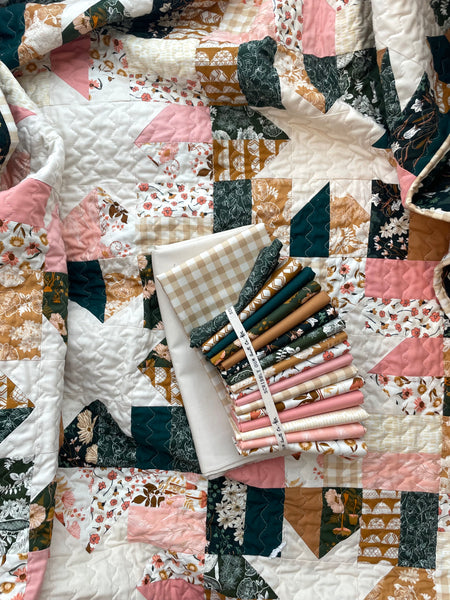 Modernly Morgan 'Little Lights Quilt' fabric bundle kit - rectangle throw size