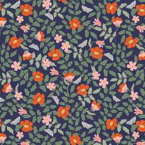 Strawberry Fields by Cotton + Steel - Primrose Navy
